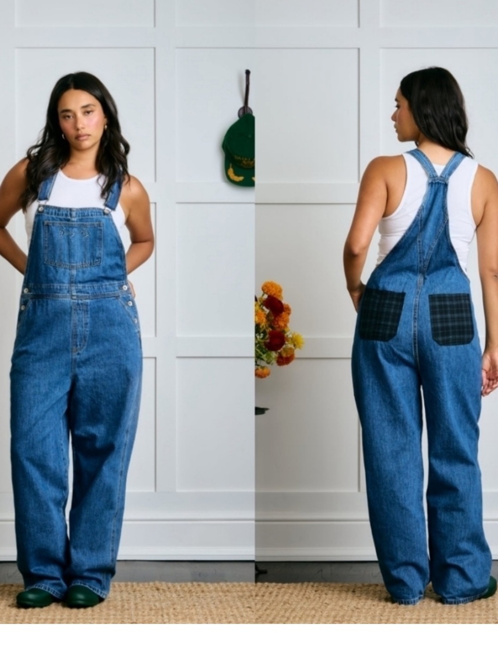 DAIRY BOY THE FARM OVERALLS Classic Blue Denim Overalls Women Sz large NWT